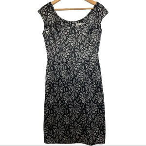 Joseph Ribkoff Women’s Black  And White Floral Satin Dress Size 8